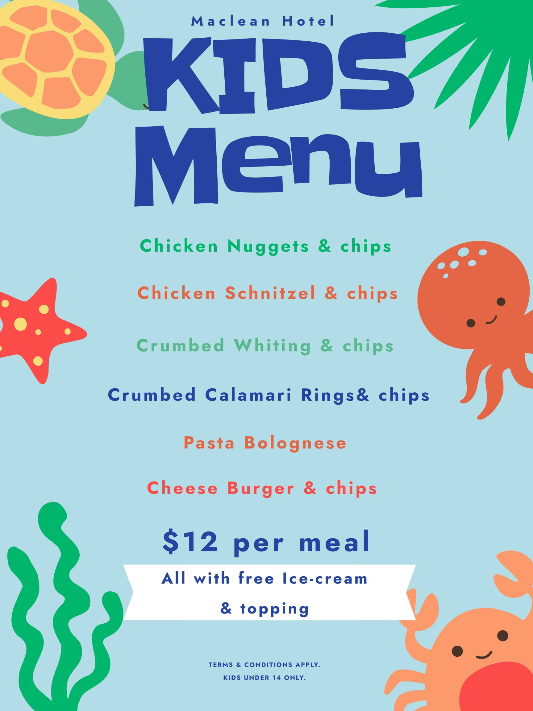 Kids Menu